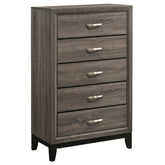 Best Furniture Outlet - Coaster - Watson 5-drawer Bedroom Chest Grey Oak - 212425